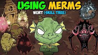 Defeating ALL Bosses with Merms NEW Wurt [upl. by Edmea418]