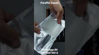 Surgical Sterile Paraffin Gauze Compress Paraffin Gauze Dressing Vaselin Gauze 1010cm [upl. by Mcadams651]