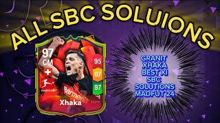 GRANIT XHAKA 97 RATED  ALL 15 MADFUT SOLUTIONS  MADFUT BEST X1 SBC SOLUTION [upl. by Ajroj497]