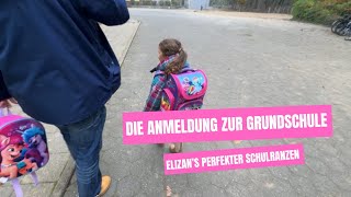 Elizan’s aufregender Tag  Grundschulanmeldung  der erste Schulranzen  Tornister  Vlog [upl. by Lavicrep]