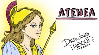 EL MITO DE ATENEA LA DIOSA GRIEGA DE LA SABIDURÍA  Draw My Life [upl. by Glarum]