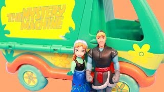 Kristoff amp Anna Drive Mystery Machine RV with Trolls [upl. by Remle363]