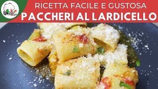 PACCHERI LARDICELLO E POMODORINI GIALLI E ROSSI  FoodVlogger [upl. by Sharpe]