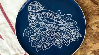 Ceramic Sgraffito Technique [upl. by Clarice]