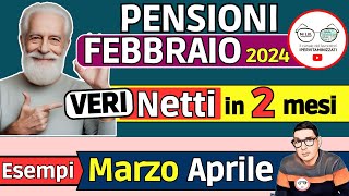 ✅ PENSIONI FEBBRAIO 2024 ➡ NOVITà VERI NETTI MARZO APRILE 📊 taglio IRPEF AUMENTI trattenute RITIRO [upl. by Greysun985]