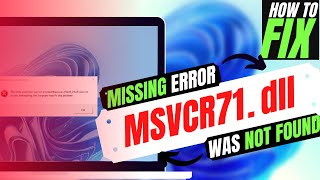 How to Fix MSVCR71dll Missing ❌ was Not Found Error 💻 Windows 10\11\7 💻 3264Bit 🛠 3 Fixes [upl. by Adnicaj11]