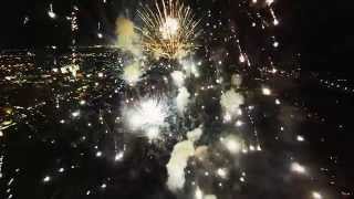 Fireworks filmed with a drone [upl. by Jillayne]