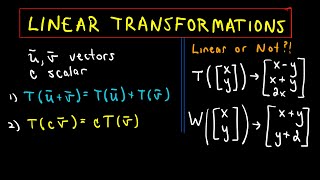 Linear Transformations  Example 1 Part 1 of 2 [upl. by Brandtr]