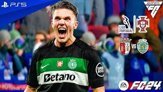 FC 24  SC Braga vs Sporting CP  Liga Portugal Full Match 2024 ft Gyökeres Pedro  PS5™ 4K60 [upl. by Nura]