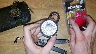 1 Master Locks 1588D Magnification Combination Lock Shimmed [upl. by Bogart]