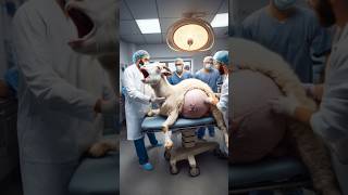 Doctors rescue a pregnant goat 🐐 humanity rescueanimals goat babygoat treatment veterinary [upl. by Adalard]