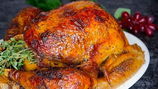 The BEST Thanksgiving Turkey Recipe  How To Make Juicy Tender Turkey With Crispy Skin [upl. by Nawad]