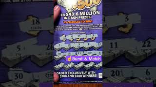 Burst for Big Win 💥 50 100 or 500 Kentucky Lottery Ticket 💰 lottery winner kentuckylottery [upl. by Stanfield589]