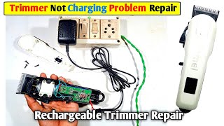 Trimmer Not Charging Problem Repair  Rechargeable Kemei Trimmer Low Battery replacement [upl. by Butta42]