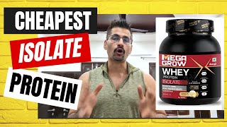 Megagrow Isolate Whey Protein Powder  Review  Vanilla Flavor whey wheyisolate labtested [upl. by Rosemare]