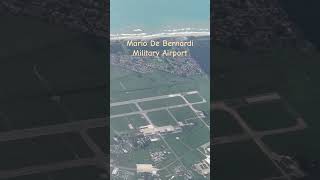 Mario De Bernardi Military Airport in Italy next to Fiumicino Airport aviation [upl. by Dnomse309]