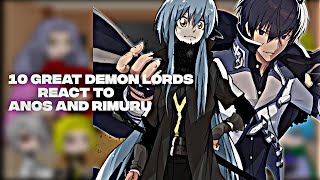 10 Great Demon Lords React To Anos And Rimuru  Tensei Shitara Slime Datta Ken [upl. by Namaj]