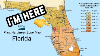 Florida plant hardiness zone map [upl. by Schuh52]