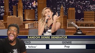 Musical Genre Challenge with Miley Cyrus Incredible Reaction [upl. by Tsui]