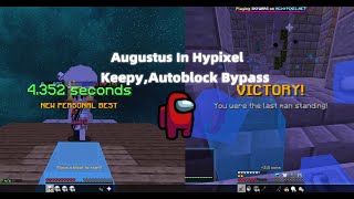 Keepy ScaffoldAutoblock In Hypixel  ftAugustus [upl. by Selim483]