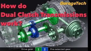 How do Dual Clutch Transmissions work DSG DCT PDK Stronic Auto transmission gearbox animation [upl. by Aelrac]