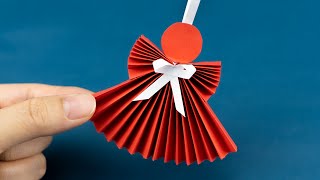 How to make a Paper Angel  Christmas Decoration  Paper Craft [upl. by Powe]