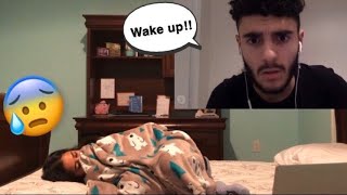 PASSING OUT PRANK ON BOYFRIEND CUTE REACTION [upl. by Alexio]