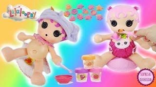 Bebés Sorpresa en español ¡Lalaloopsy babies come y saca sorpresa en el pañal Juguetes y Muñecas [upl. by Sihtnyc]