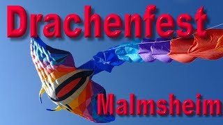 DRACHENSTEIGEN beim FEST in Malmsheim  Kite festival  kite flying [upl. by Anelliw]