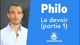 Le devoir partie 1  Philosophie  Terminale  Les Bons Profs [upl. by Sonitnatsnoc522]