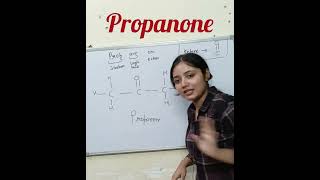 Propanone Structure l class 10 chemistryformula science chemistry [upl. by Ahsilla]