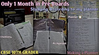 1 month left for Pre Boards😳⏳CBSE 10th GraderMaking a Planner📋cbse10thgrader youtubevideo [upl. by Iturhs97]