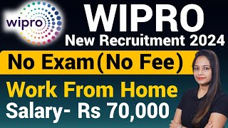 Wipro Recruitment 2024WIPRO Work From Home Jobs 2024Technical Government JobGovt Jobs June 2024 [upl. by Adiaroz]