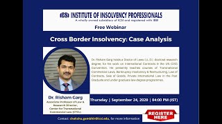 Cross Border Insolvency Case Analysis [upl. by Lebyram]