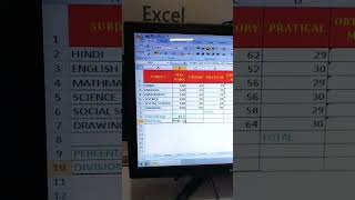 Excel me division kaise nikale shortvideo video trandingshorts exceltricks computertricks [upl. by Lesde]