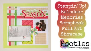 Stampin Up Reindeer Memories Scrapbook Full Kit Showcase [upl. by Sices]