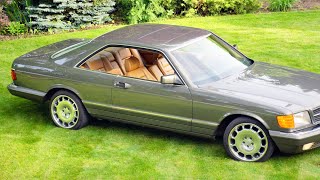 1985 MercedesBenz 500 SEC c126 with Carlsson wheels [upl. by Finnie]