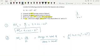 Production function APl MPl UGC NAT PGT TGT MPSET RBI DEPR [upl. by Ben]