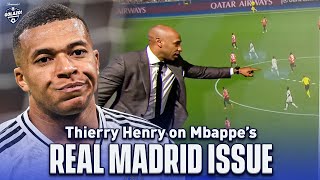 Thierry Henry brilliantly breaks down Kylian Mbappes major issue at Real Madrid  UCL Today  CBS [upl. by Aisercal669]