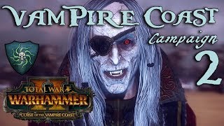 LUTHOR THE FORGETFUL Total War Warhammer 2  Vampire Coast Campaign  Luthor Harkon 2 [upl. by Heshum881]