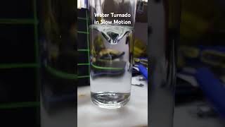 Scientific Water Turnado In Glass Water Bottle in Slow Motion watercolor twister india [upl. by Eduam]