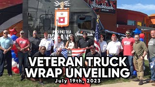 Veteran Truck Wrap Unveiling 2023 [upl. by Newbold248]