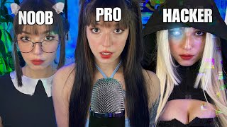 ASMR NOOB VS PRO VS HACKER [upl. by Krutz360]