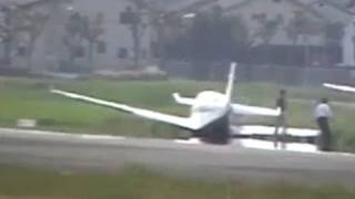 Airplane Accident  Foolish failure of touch and go [upl. by Llehcar312]