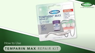 How to use DenTek Temparin Max Dental Repair Kit [upl. by Enowtna845]