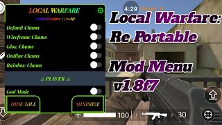 Local Warfare Re Portable Mod Menu  v18f7  Free Download [upl. by Lilybel552]