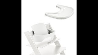 Stokke Tripp Trapp Baby Set White amp Tripp Trapp Tray White [upl. by Ardnaet]