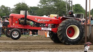 Half Century of Progress Tractor Pull August 26 2023 Rantoul Illinois Legend and Prairie tractors [upl. by Nnahteb]