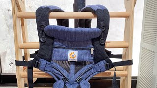 Ergobaby omni 360 cool airIndigo Waeve carrier [upl. by Sebastiano]