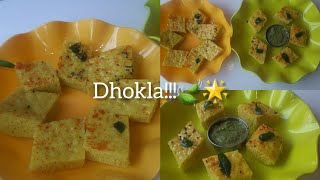 Dhokla🍃 ghar pr banaiye aasani se Vo bhi green chutney ke sath 🌱🤗 eathealthywithyogita recipe👌 [upl. by Aitan517]